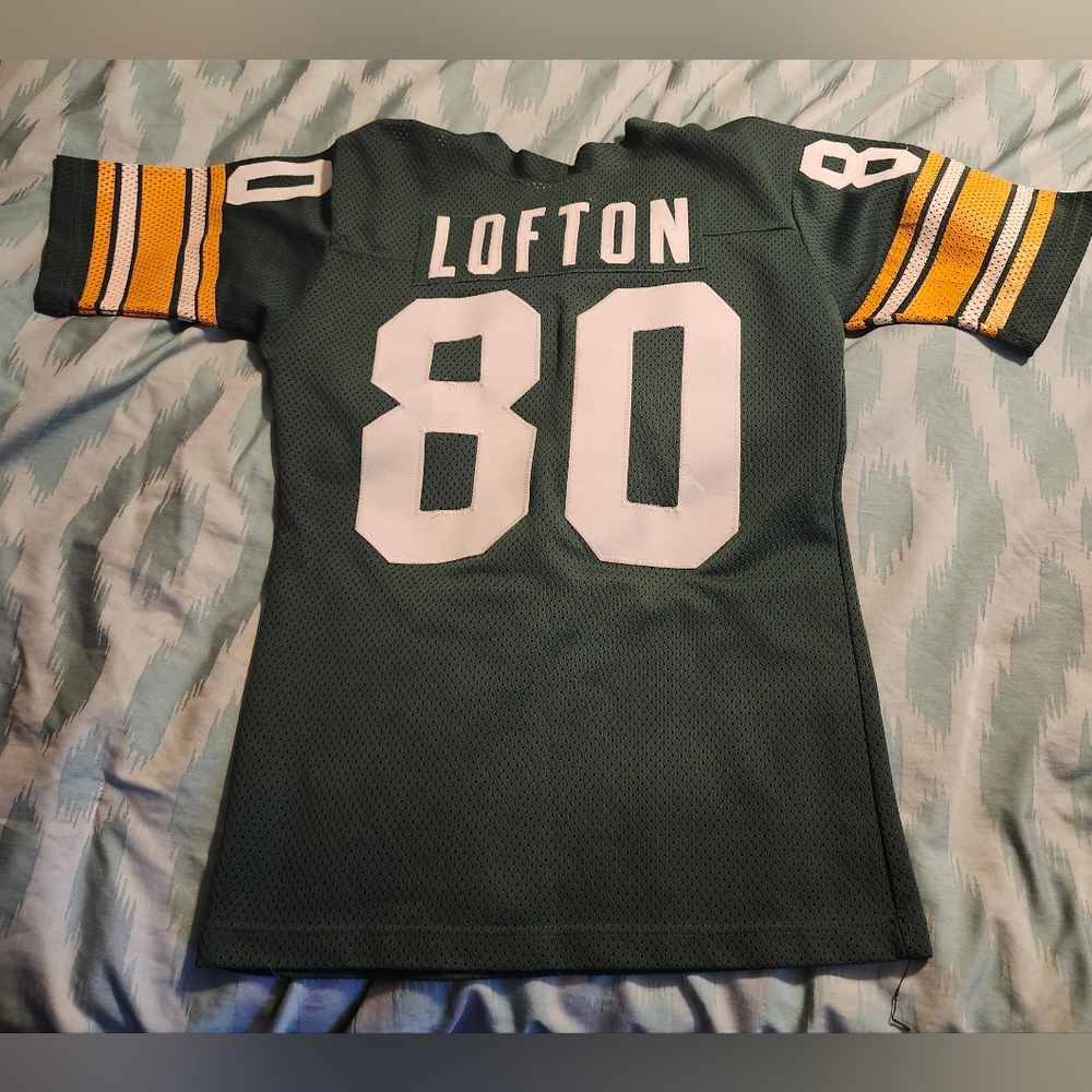 Vintage James Lofton Green Bay Packers Saxon Athletic Jersey Men's Size Small‎